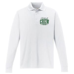 Christmas Crew Making Memories Together Performance Long Sleeve Polo