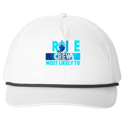 Cruise Crew Most Likely To Gamble All Night Snapback Five-Panel Rope Hat