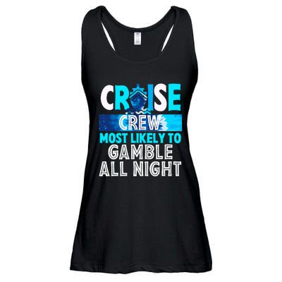 Cruise Crew Most Likely To Gamble All Night Ladies Essential Flowy Tank