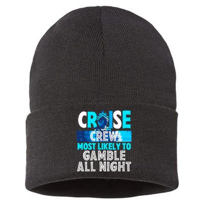 Cruise Crew Most Likely To Gamble All Night Sustainable Knit Beanie