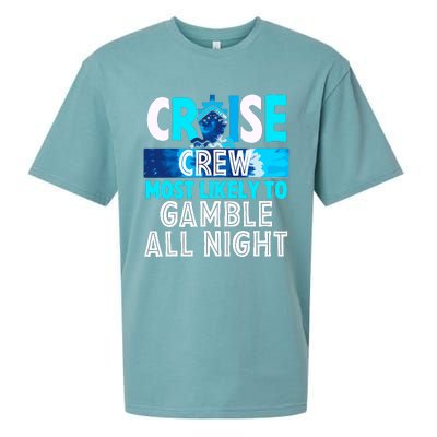 Cruise Crew Most Likely To Gamble All Night Sueded Cloud Jersey T-Shirt