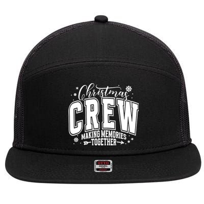 Christmas Crew Making Memories Together 7 Panel Mesh Trucker Snapback Hat