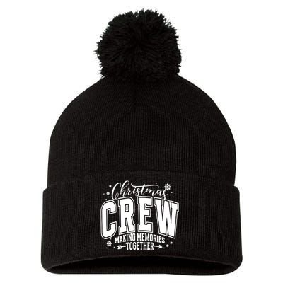 Christmas Crew Making Memories Together Pom Pom 12in Knit Beanie