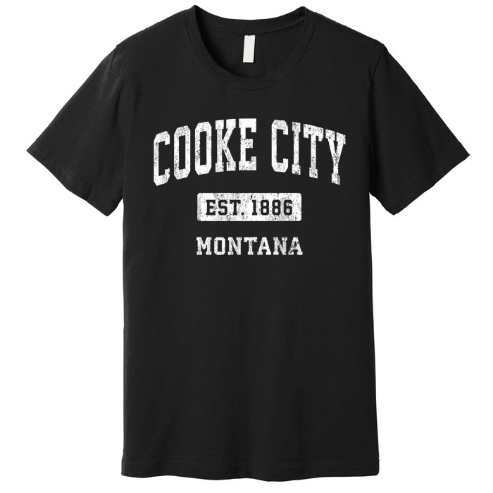 Cooke City Montana Mt Vintage Sports Established Premium T-Shirt