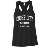 Cooke City Montana Mt Vintage Sports Established Women's Racerback Tank