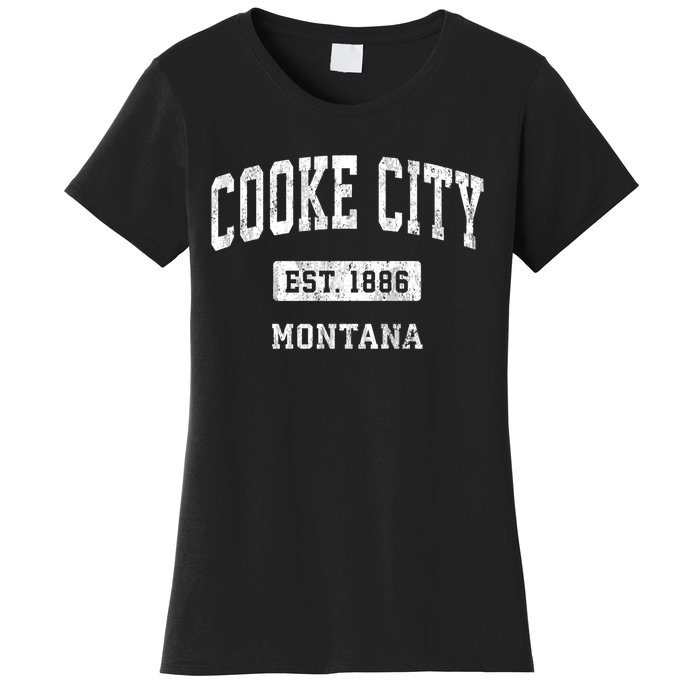 Cooke City Montana Mt Vintage Sports Established Women's T-Shirt