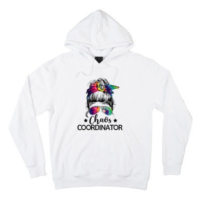 Chaos Coordinator Messy Bun Teachers Hoodie