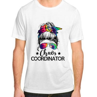 Chaos Coordinator Messy Bun Teachers Adult ChromaSoft Performance T-Shirt