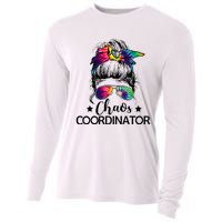 Chaos Coordinator Messy Bun Teachers Cooling Performance Long Sleeve Crew