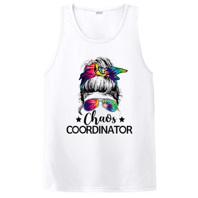 Chaos Coordinator Messy Bun Teachers PosiCharge Competitor Tank