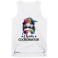 Chaos Coordinator Messy Bun Teachers Tank Top