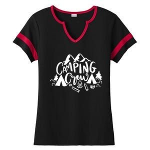 Camping Crew Mountain Ladies Halftime Notch Neck Tee