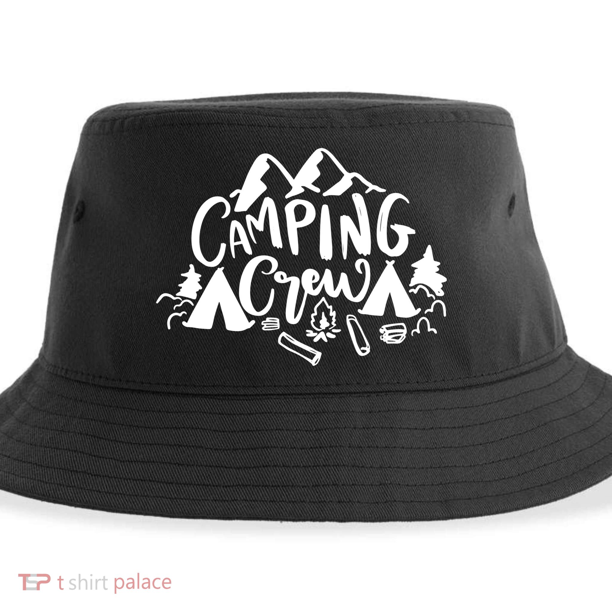 Camping Crew Mountain Sustainable Bucket Hat