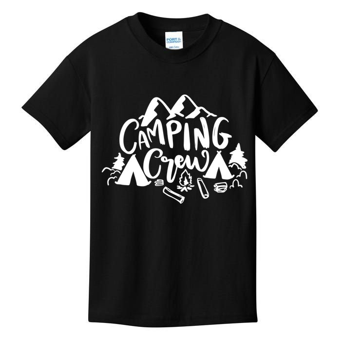 Camping Crew Mountain Kids T-Shirt