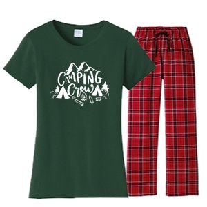 Camping Crew Mountain Women's Flannel Pajama Set