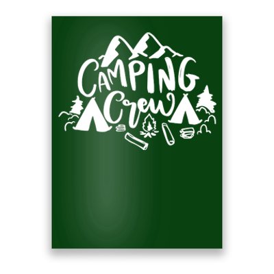 Camping Crew Mountain Poster