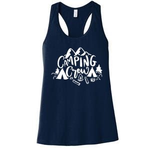 Camping Crew Mountain Women's Racerback Tank