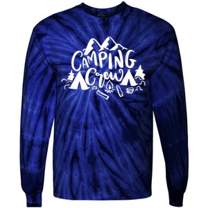 Camping Crew Mountain Tie-Dye Long Sleeve Shirt