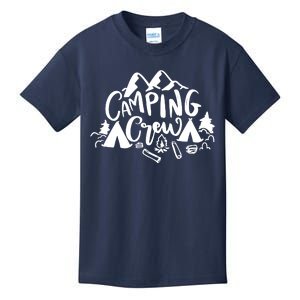 Camping Crew Mountain Kids T-Shirt