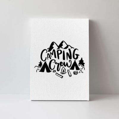 Camping Crew Mountain Canvas