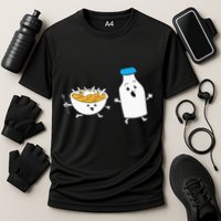 Cereal Chasing Milk Cornflakes Breakfast Cereal Performance Shirt