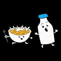 Cereal Chasing Milk Cornflakes Breakfast Cereal Performance Shirt