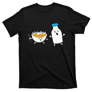 Cereal Chasing Milk Cornflakes Breakfast Cereal T-Shirt