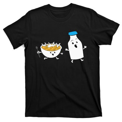 Cereal Chasing Milk Cornflakes Breakfast Cereal T-Shirt