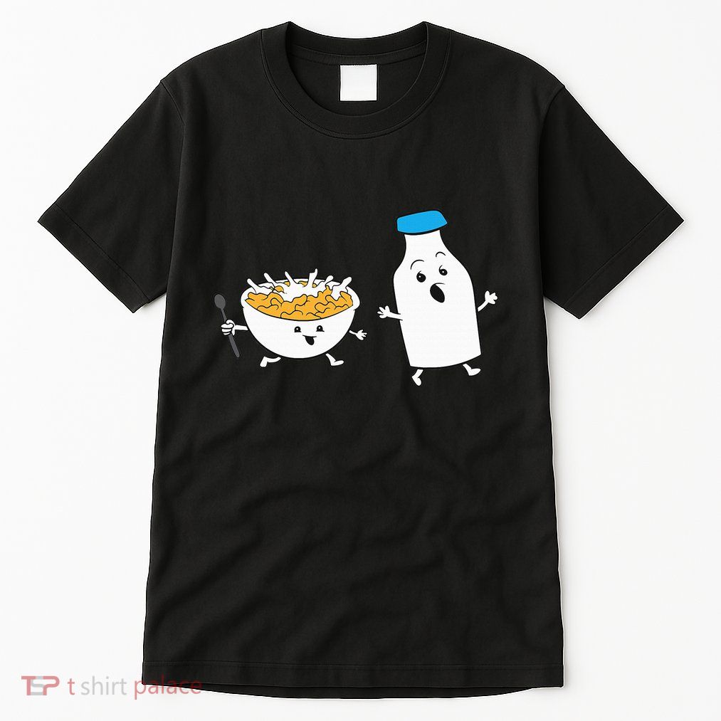 Cereal Chasing Milk Cornflakes Breakfast Cereal Tall T-Shirt