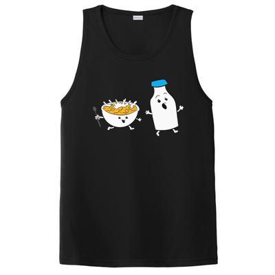 Cereal Chasing Milk Cornflakes Breakfast Cereal PosiCharge Competitor Tank