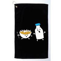 Cereal Chasing Milk Cornflakes Breakfast Cereal Golf Towel