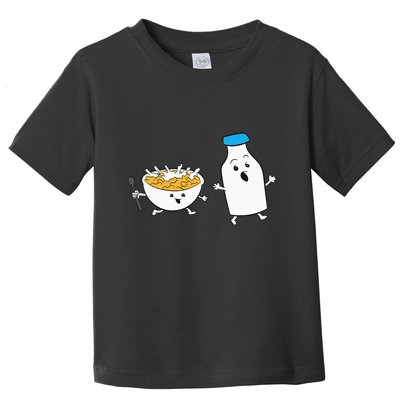 Cereal Chasing Milk Cornflakes Breakfast Cereal Toddler T-Shirt