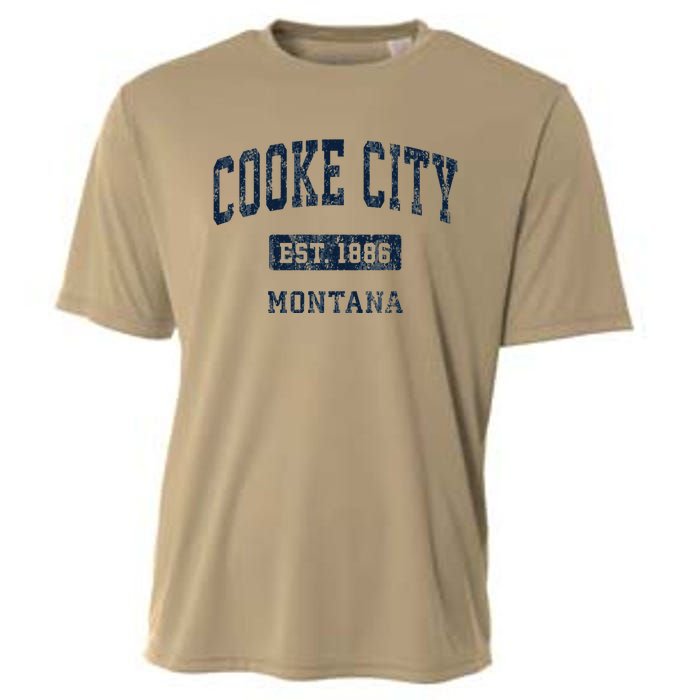 Cooke City Montana Mt Vintage Established Cooling Performance Crew T-Shirt