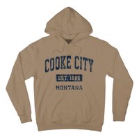 Cooke City Montana Mt Vintage Established Hoodie