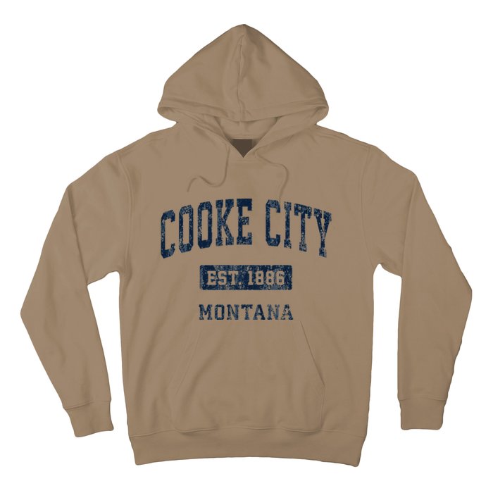 Cooke City Montana Mt Vintage Established Hoodie