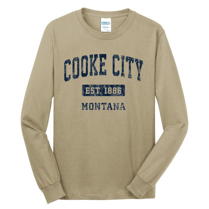 Cooke City Montana Mt Vintage Established Tall Long Sleeve T-Shirt