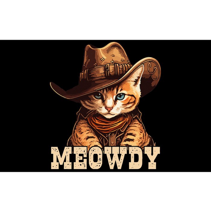 Cowboy Cat Meowdy Bumper Sticker