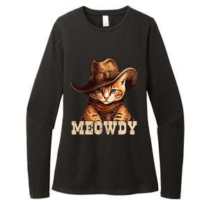 Cowboy Cat Meowdy Womens CVC Long Sleeve Shirt