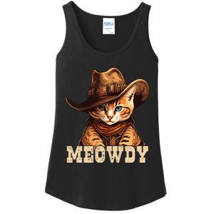 Cowboy Cat Meowdy Ladies Essential Tank