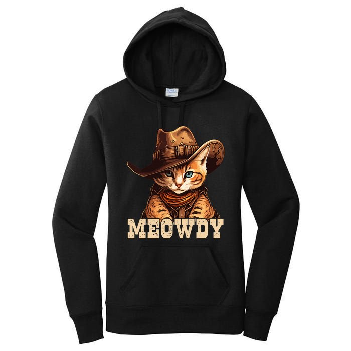 Cowboy Cat Meowdy Women's Pullover Hoodie