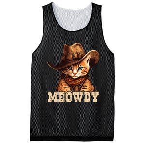 Cowboy Cat Meowdy Mesh Reversible Basketball Jersey Tank