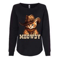 Cowboy Cat Meowdy Womens California Wash Sweatshirt