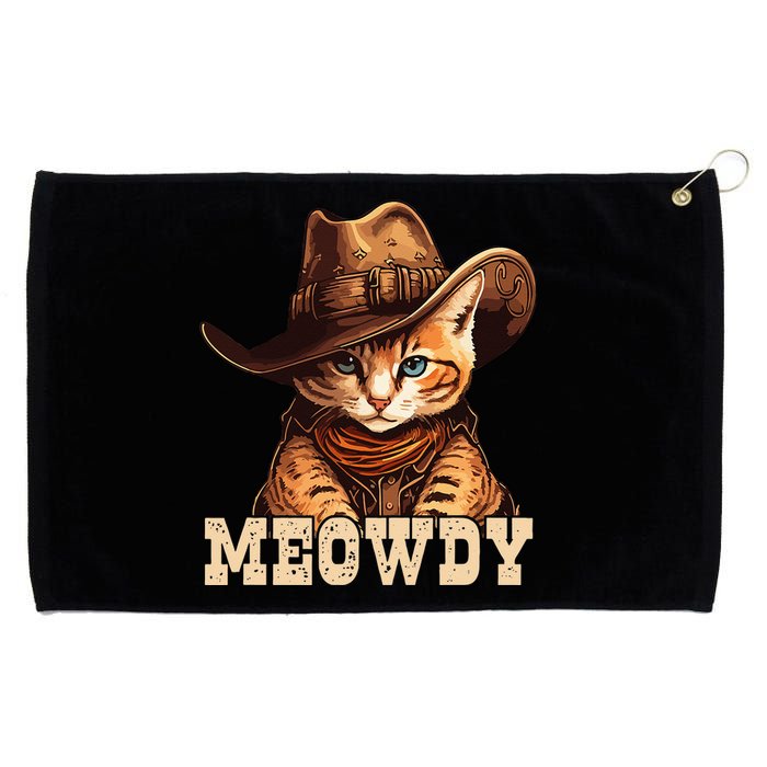 Cowboy Cat Meowdy Grommeted Golf Towel