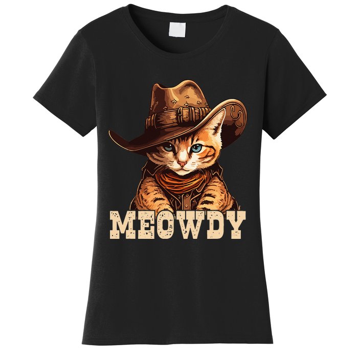 Cowboy Cat Meowdy Women's T-Shirt