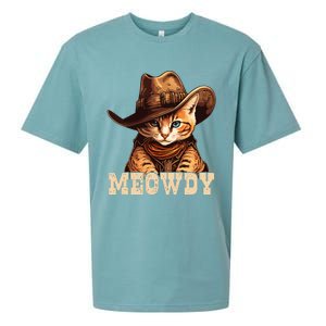 Cowboy Cat Meowdy Sueded Cloud Jersey T-Shirt