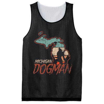 Cryptids Cryptozoology Monsters State of Michigan Dogman Mesh Reversible Basketball Jersey Tank