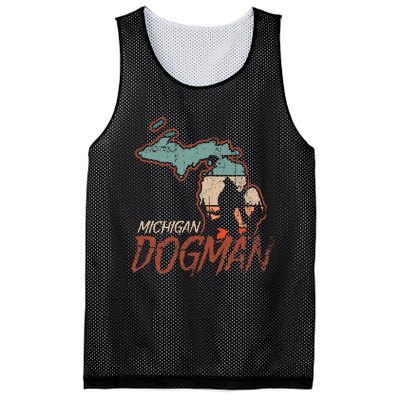 Cryptids Cryptozoology Monsters State of Michigan Dogman Mesh Reversible Basketball Jersey Tank