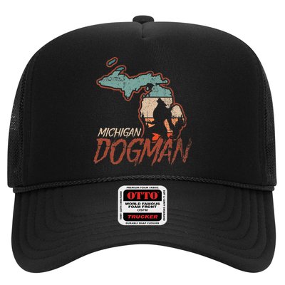 Cryptids Cryptozoology Monsters State of Michigan Dogman Trucker Hat