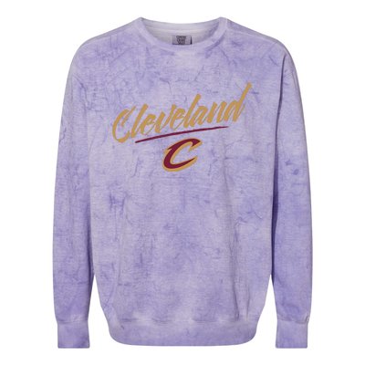 Cleveland Cavaliers Marker Script Colorblast Crewneck Sweatshirt