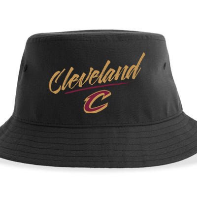 Cleveland Cavaliers Marker Script Sustainable Bucket Hat